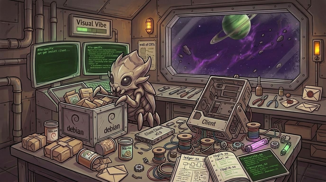 Debian package manager is easy, but the resulting NeoMutt install is not agent-friendly